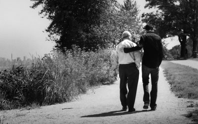 father-son-walking